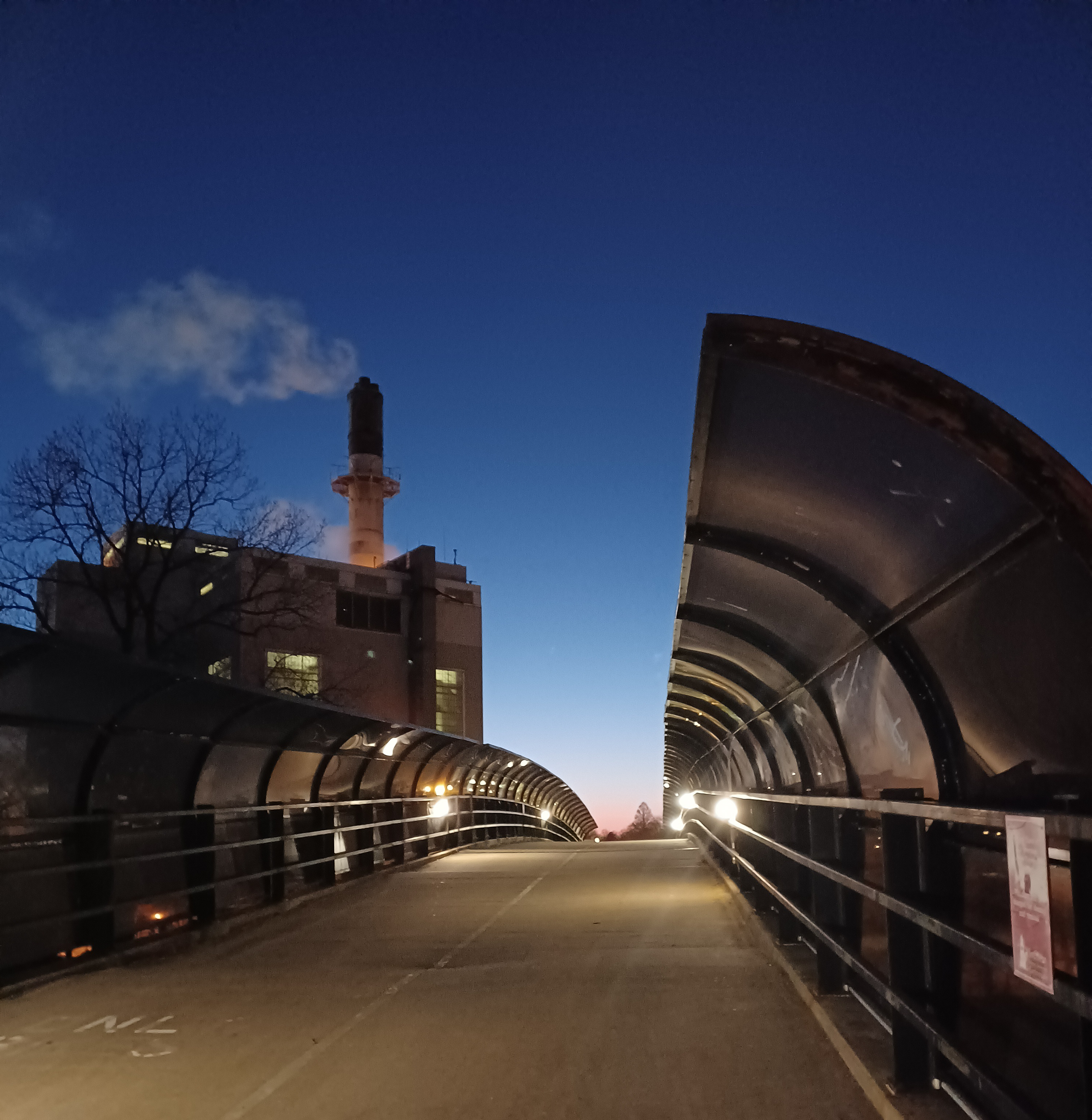 SIU bridge by the power plant